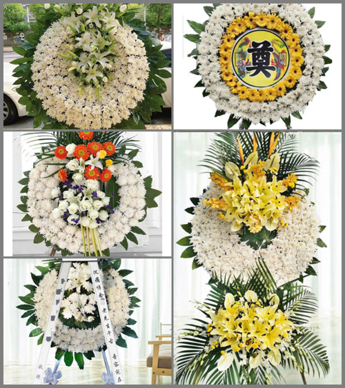 山西忻州原平市西镇乡梅家庄村花圈速递
